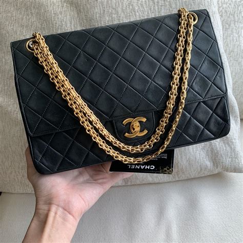 chanel chunky chain flap bag|authentic Chanel classic flap bag.